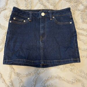 BDG Dark Blue Denim Mini Skirt